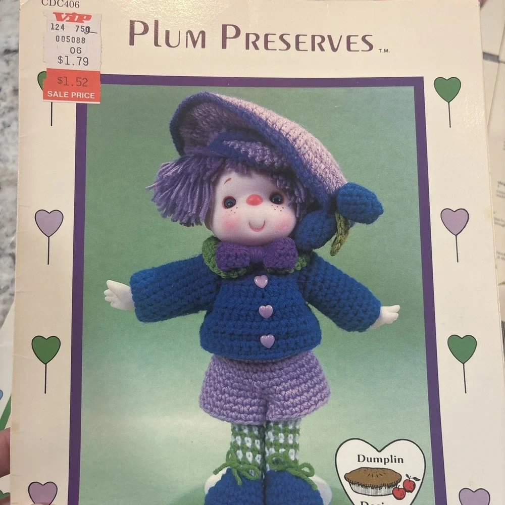 Vintage Dumpling‎ Designs Lollipop Lane Crochet Doll Patterns Full Set Of 12